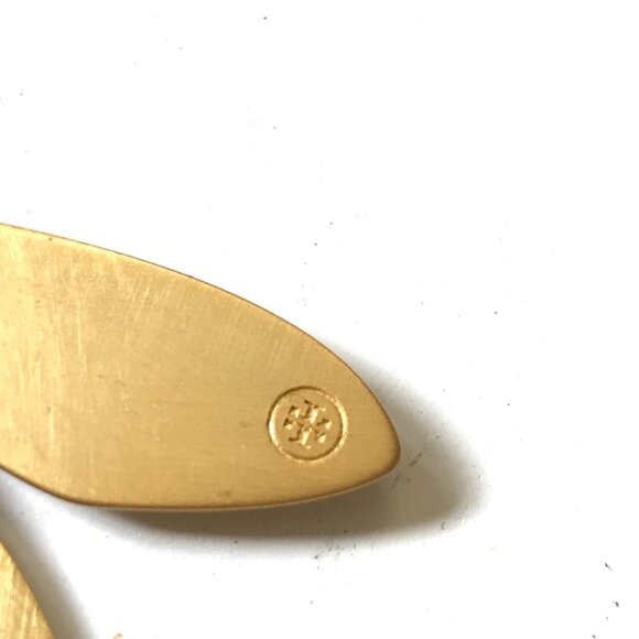 Tory Burch Articulated Dragonfly Drop Earrings Womens Brass Gold Dangle Post 3" - Picture 7 of 12